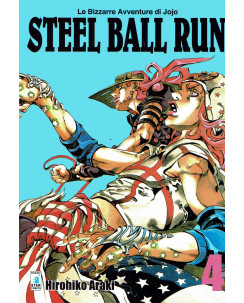 Le Bizzarre Avventure di Jojo Steel Ball Run  4 di H. Araki NUOVO ed.Star Comics