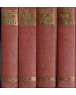 Pini, Susmel: Mussolini l'uomo e l'opera 4 volumi completa ed La Fenice 1957 A94