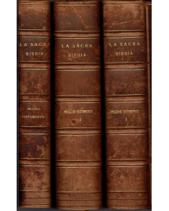 La Sacra Bibbia secondo la Volgata 3 volumi ed. Marghieri 1905 A94