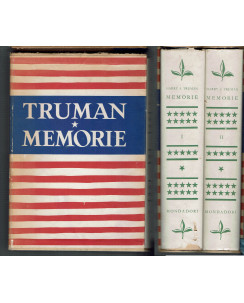 Harry S. Truman: Memorie 2 VOLUMI IN COFANETTO ed. Mondadori 1956 A93