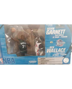 Action Figure NBA 2nd Garnett vs Wallace(Afro Version) MIB McFarlane NUOVO Gd02 
