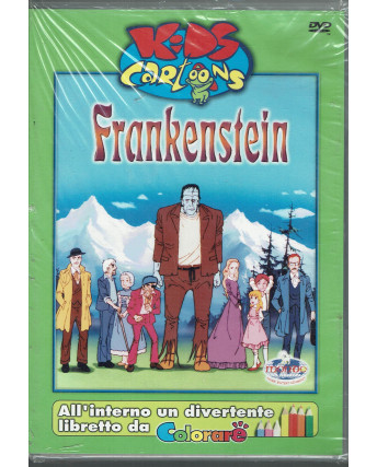 Kids Cartons : Frankestein DVD con libretto da colorare NUOVO
