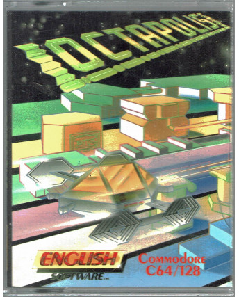 Octapolis videogioco cassetta Commodore 64 box english software