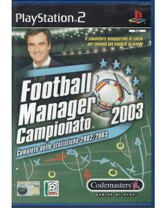 VIDEOGIOCO PER PlayStation 2: FOOTBALL MANAGER 2003 Codemasters