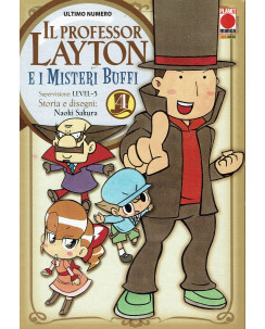 Il Professor Layton e i Misteri Buffi n. 4 di Naoki Sakura ed. Panini Comics