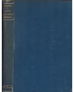 Alfredo Panzini: Viaggio di un Povero Letterato ed.Fratelli Treves 1919 A98