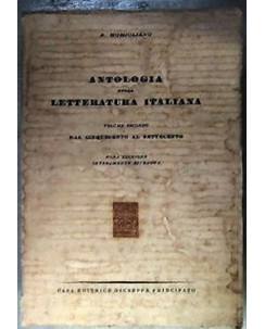 A. Momigliano: Antologia della letteratura italiana Ed. Principato A03