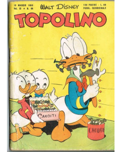 Topolino n.  66 del 10 mag 1953 *buono ++ ed.Walt Disney Mondadori 