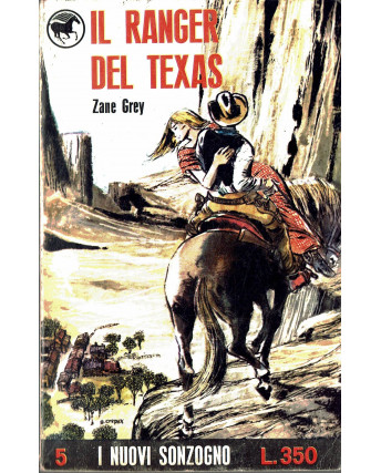 I Nuovi Sonzogno n.  5 Zane Grey: il Ranger del Texas COVER di Guido Crepax A97