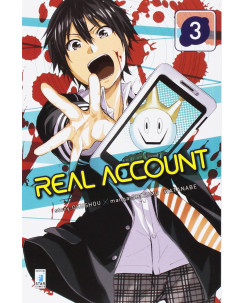 Real Account   3 di Watanabe e Okushou ed.Star Comics NUOVO