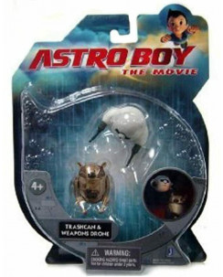 Astro Boy The Movie: 9.5cm Action Figures Trashcan and Weapons Drone Robots Gd49