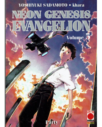 Neon Genesis Evangelion n. 5 di Sadamoto, Khara ristampa Nuova ed. Planet Manga
