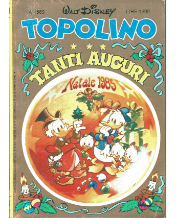 Topolino n.1569 dicembre 1985 ed.Walt Disney Mondadori