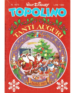 Topolino n.1673 dicembre 1987 ed.Walt Disney Mondadori