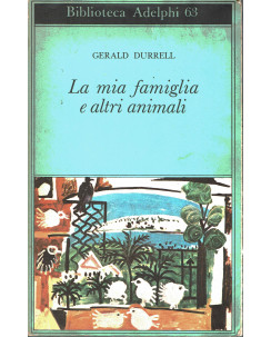 Gerald Durrell : la mia famiglia e altri animali ed.Adelphi A98