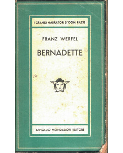FRANZ WERFEL: Bernadette I ed. 1946 COLLANA MEDUSA n.180 A40