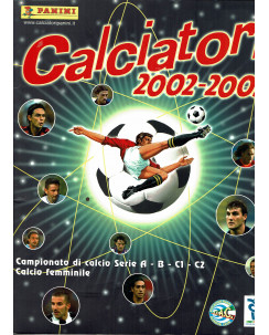 Album dei Calciatori PANINI 2002 2003 2002/03 COMPLETO Calcio FU16