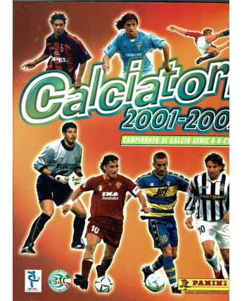 Album dei Calciatori PANINI 2001 2002 2001/02 COMPLETO Calcio FU17