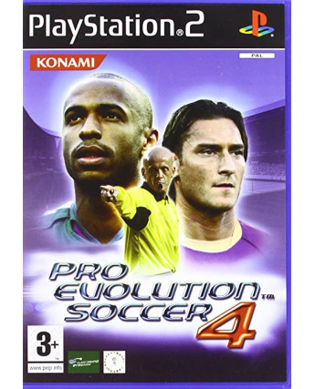 VIDEOGIOCO PlayStation 2:PES 4 Totti Pro Evolution Soccer con libretto ITA