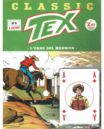 Classic TEX  9 a colori l'eroe del Messico GADGET carte ed.Bonelli