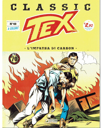 Classic TEX 49 a colori l'impresa di Carson ed.Bonelli