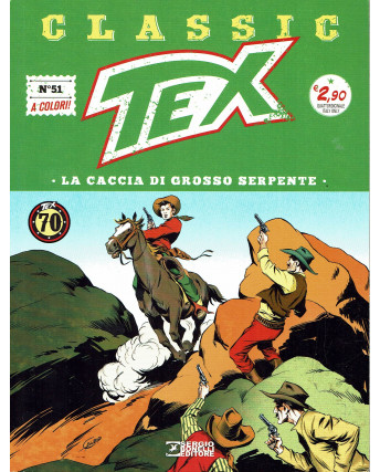 Classic TEX 51 a colori la caccia di Grosso Serpente ed.Bonelli