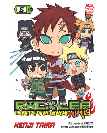 Rock Lee - Prodezze di un Giovane Ninja n. 5 di Kenji Taira - 1a ed Planet Manga