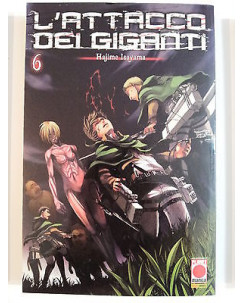 L'Attacco dei Giganti n. 6 di Hajime Isayama Prima edizione Planet Manga