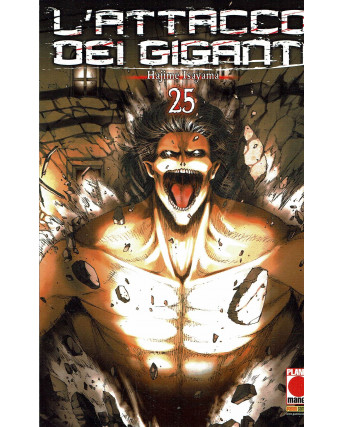 L'Attacco dei Giganti n.25 di Hajime Isayama RISTAMPA ed.Panini
