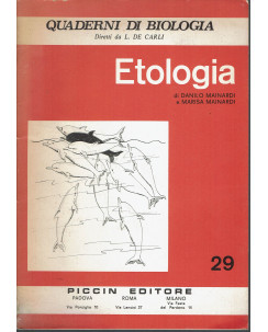 Mainardi: Etologia ed. Piccin Quaderni di Biologia 29 A35