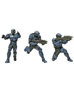 Halo Squad 2 UNSC Troops 3 Mini Figure 5cm circa McFarlane Gd05