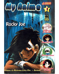 My anime  1 fanzine manga Rocky Joe, Lady Oscar, Maya Conan 
