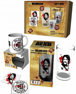 Walking Dead Daryl GIFT PACK tazza, bicchiere, 2sottobicchieri AMC  Gd06