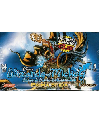 Wizards Of Mickey Prima Sfida 6 Buste x 34 card NUOVO New Media Topolino Gd07
