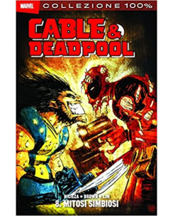 Collezione 100% Cable e Deadpool  8 mitosi simbiosi NUOVO ed.Panini SU24