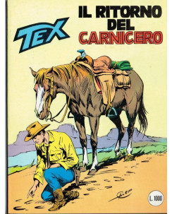 Tex 280 prima edizione il ritorno del carnicero di Bonellied. Bonelli 