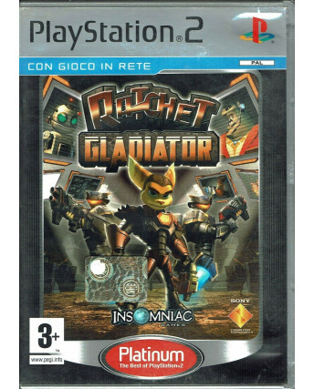 VIDEOGIOCO PlayStation 2: RAtchet Gladiator PLATINUM con libretto 3+