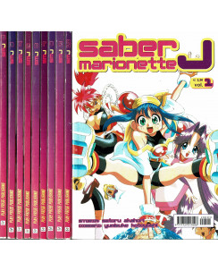 Saber Marionette J 1/10 serie COMPLETA di Akahori e Kotoyoshi ed.Play Press SC09