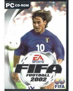 VIDEOGIOCO per PC: FIFA Football 2002 cover TOTTI EA Sports ITA