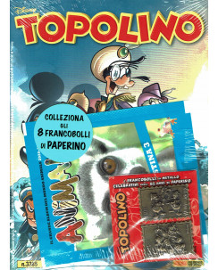 Topolino n.3385 blisterato gadget FRANCOBOLLI ed. Panini