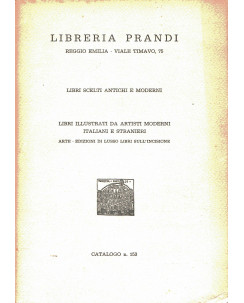 CATALOGO 153 libri illustrati artisti moderni Libreria Prandi 1971 A59 