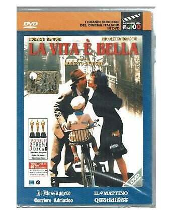 La vita Ã¨ bella di Roberto Benigni DVD NUOVO il Messaggero  