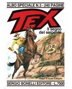 Texone Tex speciale  3 il segno del serpente di Galep ed. Bonelli FU01