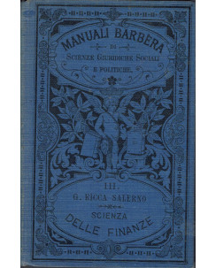 Manuali Barbera : scienza delle finanze III di Ricca Salerno ed. 1895 A11