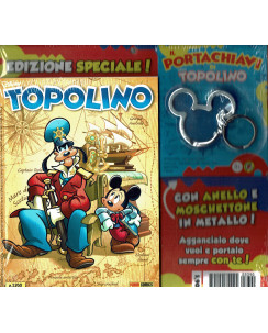 Topolino n.3390 blisterato gadget MOSCHETTONE ed. Panini