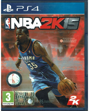 Videogioco Playstation 4 NBA 2K15 PS4 USATO ITA  3+ libretto