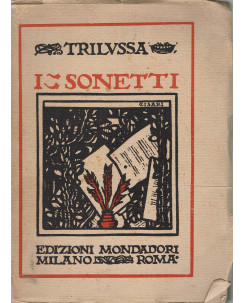 Trilussa: I Sonetti ed. Mondadori 1922 A70