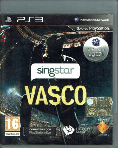 Videogioco Playstation 3 SINGSTAR VASCO Ps3 libretto usato 16+ ITA