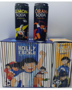 Holly e Benji serie completa 37 DVD Yamato Gazzetta regalo lattine Orange Soda 