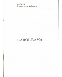 Carlo Rama galleria Salzano acquerelli opere 1980 catalogo A90